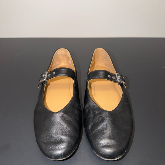 Madewell Remy Mary Jane Flats Black Leather Buckle Strap Shoes Size 8.5 - Picture 4 of 8